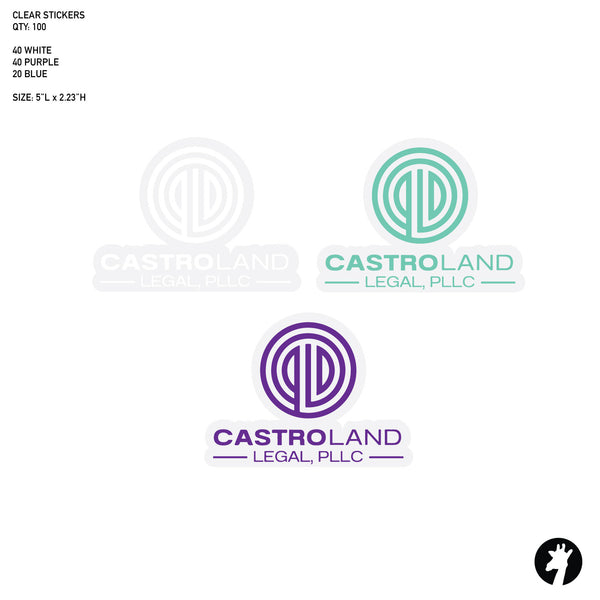Castroland - Clear Stickers