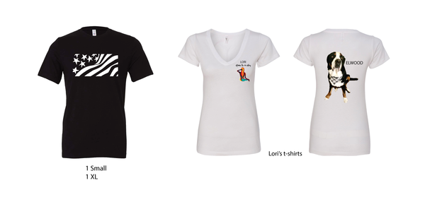 4 custom t-shirts for Lori