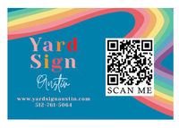 The Yard Sign - 30 stickers