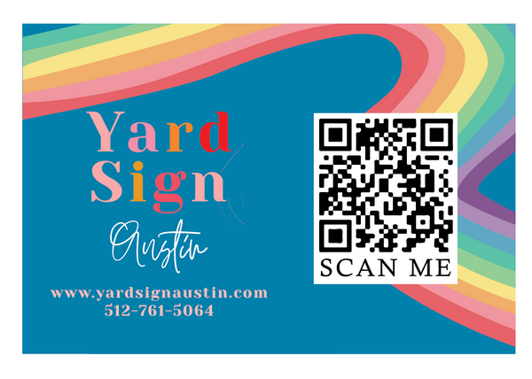 The Yard Sign - 30 stickers