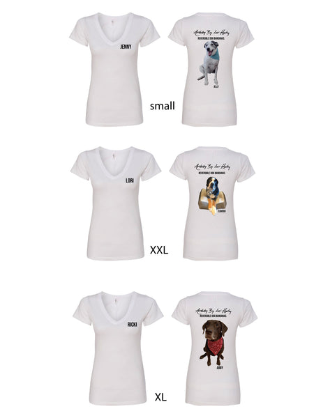 3 Women V-neck t-shirt for Lori Haley